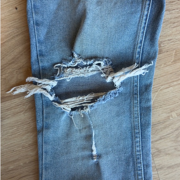 TOPMAN Men’s Distressed Stretch Skinny Blue Jeans 30x30 US 30S Short - Picture 3 of 4
